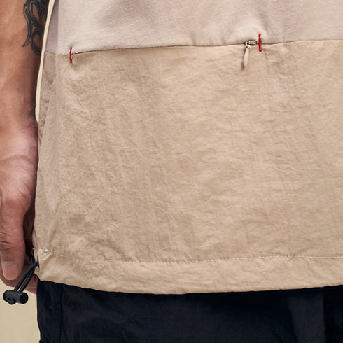 Boysnextdoor Oversize Zip Tshirt Beige